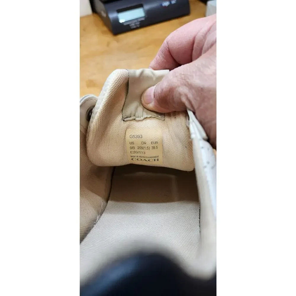 COACH G5393 Clip‎ Low Top Sneaker Size 9B